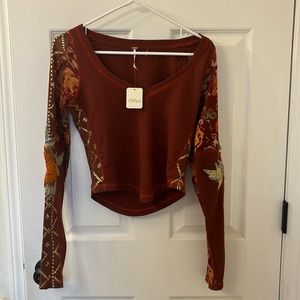 Free People Cropped Long Sleeve